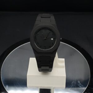 Men's Matte Black Arabic Dial Watch – Octagonal Case with Eastern Arabic Numerals
