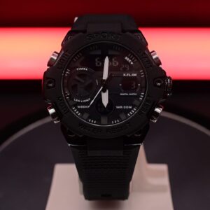 X-TLOK Men's Tactical Military Sport Watch – Dual Time, Waterproof & LED Backlight