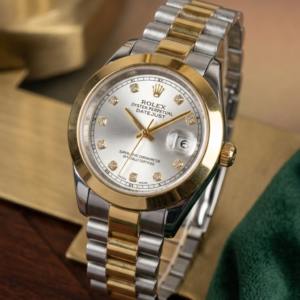 Rolex Premium Watch Stainless Steel Golden Silver