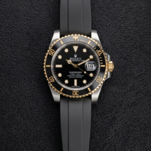 Rolex Premium Watch Silicon Strap Black Gold